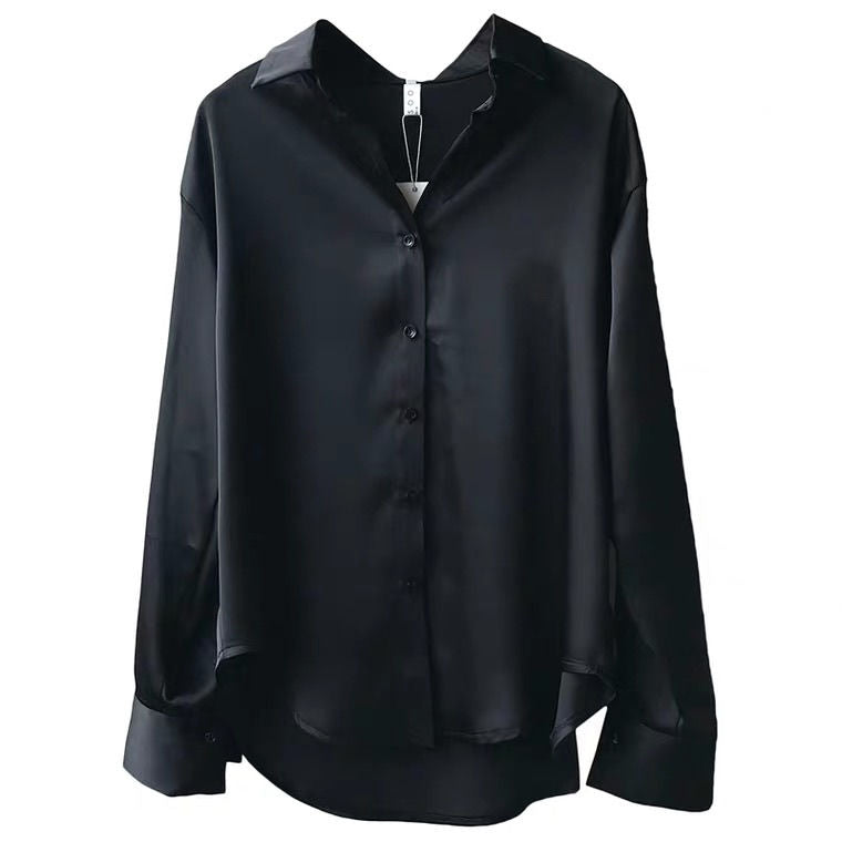 Camisa de seda de otoño, blusa Vintage para mujer, blusa blanca de manga larga para mujer, camisas sueltas para mujer, tops de ropa para mujer, camisas para mujer 2021