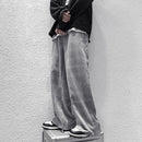 Autumn Corduroy Pants Men Fashion Retro Casual Plaid Pants Men Streetwear Hip Hop Loose Straight Trousers Male Large Size S-5XL