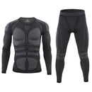 Warm Autumn Winter Long Sleeve Outdoor Thermal Underwear Set Fleece Slim Fit Army Tactical Hiking Military Clothes Top + Pants C