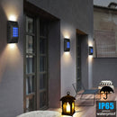 4 PACK Solar LED Light Outdoor Waterproof Garden Light Solar Powered Sconces Wall Lamps LED Garden Lights Outdoor Solar Lamp