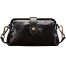 Casual Leather Shoulder Bags Retro Handmade Doctor Bag Clutch Crossbody Bag Women Vintage Style Travel Handbags Messenger