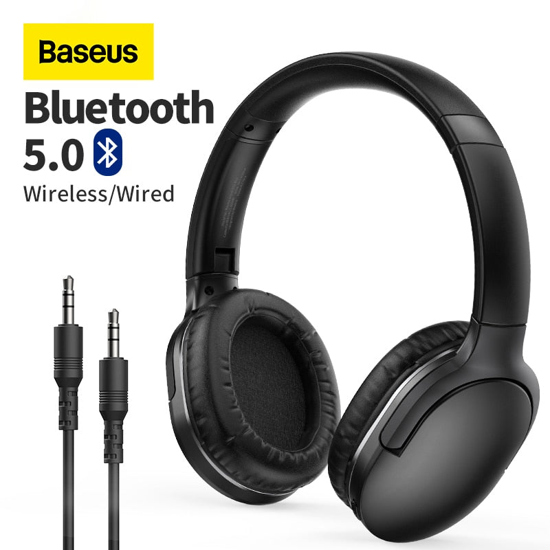 Baseus D02 Pro Auriculares inalámbricos Auriculares Bluetooth 5.0 Auriculares plegables Auriculares deportivos Auriculares para juegos Teléfono Fone Auriculares Bluetooth