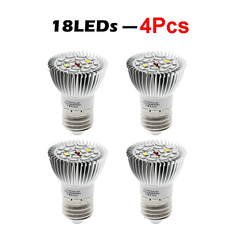 LED Grow Light 150Leds 200Leds Full Spectrum Sunlike E27 LED Growing Bulb For Indoor Hydroponics Flowers Plants LED Growth Lamp