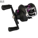 GLS Fishing Reel Left Right Hand Baitcasting Reel Adjustable Brake System 8kg Drag 7.2:1 Dual Brake System Reel 8KG Max Drag