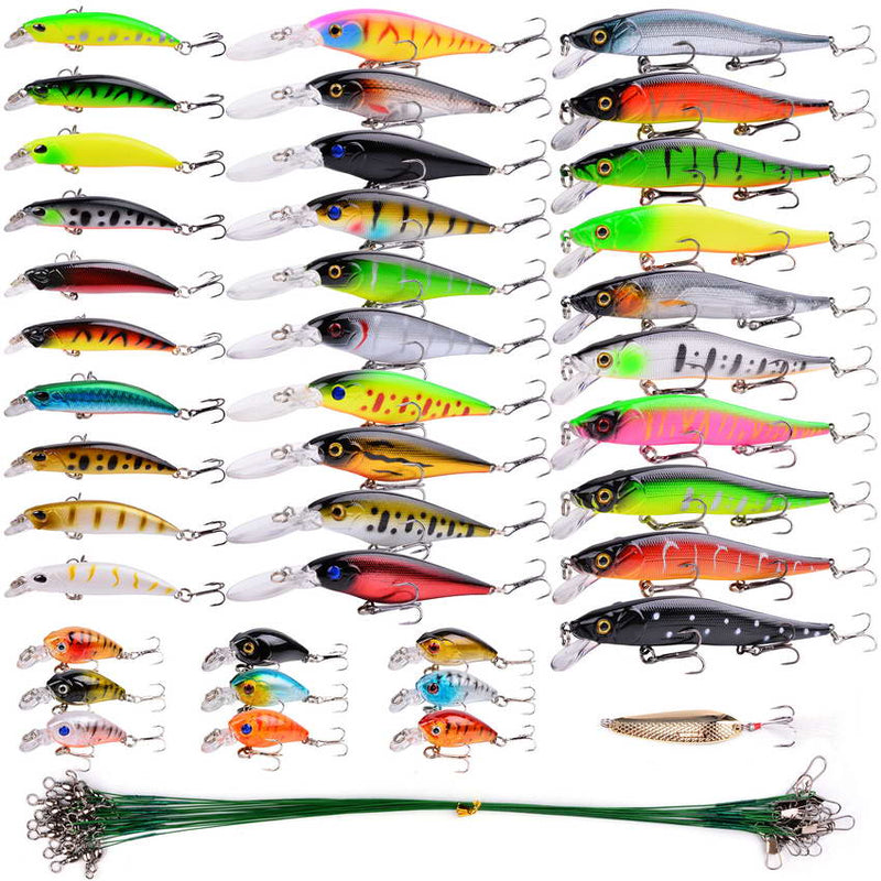 Aorace Fishing Lure Set Fishing Hard Bait Mini Minnow Floating Swing Crankbait Crazy Wobblers Artificial Bionic Crank Lures