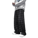 Autumn Corduroy Pants Men Fashion Retro Casual Plaid Pants Men Streetwear Hip Hop Loose Straight Trousers Male Large Size S-5XL