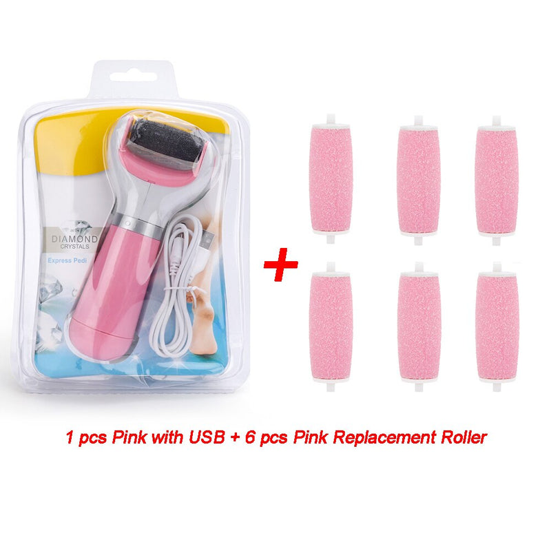 Electric Foot File Care Tool Feet Hard Dead Skin Removal Battery Power Foot USB Exfoliator Heel Callus Remover Pedicure Device
