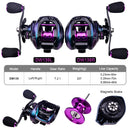 Fishing Baitcasting Reel All Metal Spool 18+1BB 10kg/22LB Max Drag Force Speed Ratio 7.2:1 Magnetic Metal Casting Fishing Reel