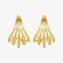 ENFASHION Geometric Lines Stud Earrings For Women Gold Color Metal Conch Earings Fashion Jewelry 2020 Gifts Kolczyki E201182