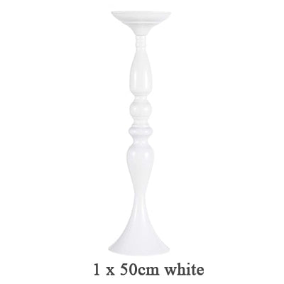 ERMAKOVA Candle Holders Stand Column Candlestick Event Road Lead Flower Vase Rack Table Wedding Centerpieces Party Dinner Decor