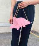 Triceratops Mini Crossbody Bag for Women Purses and Handbags Fashion Shoulder Chain Bag Clutch Chic Girl&