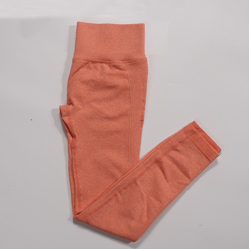 Pantalones de Yoga Push Up sin costuras de cintura alta, mallas deportivas para mujer, mallas deportivas para correr, gimnasio, energía, pantalones deportivos