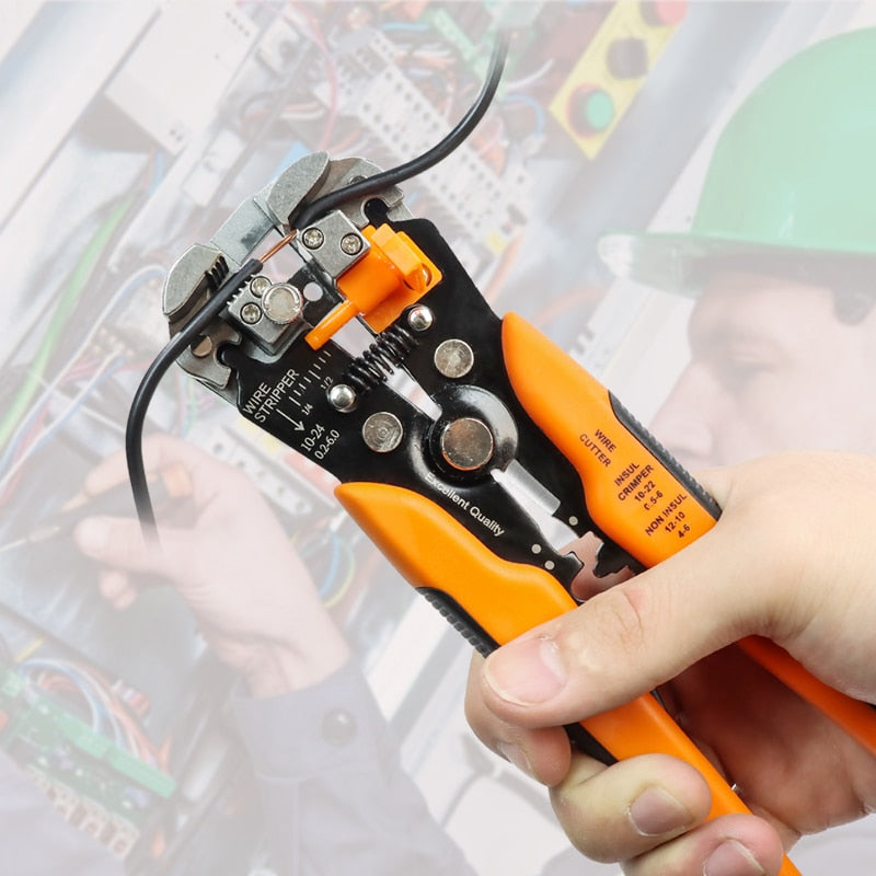 Crimper Cable Cutter Automatic Wire Stripper Multifunctional Stripping Tools Crimping Pliers Terminal 0.2-6.0mm2 tool