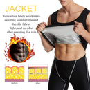 NINGMI New Sauna Shirt with Zipper Waist Trainer Slimming Shirt for Weight Loss Running Fitness Training Sweating Sauna Vest