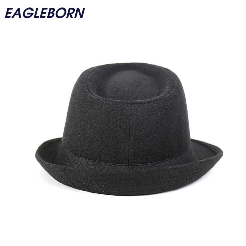 New Free Shipping Wide Brim Men Fedora Hats Jazz Caps Flat Top Hat Gorras Casquette Brief Style Hat Chapeu Wedding Church Hats