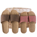 Suihyung Women Slippers Female Casual Flax Slides 13 Colors Linen Belt Ladies Sandals Flip Flops Lovers Summer Indoor Home Shoes