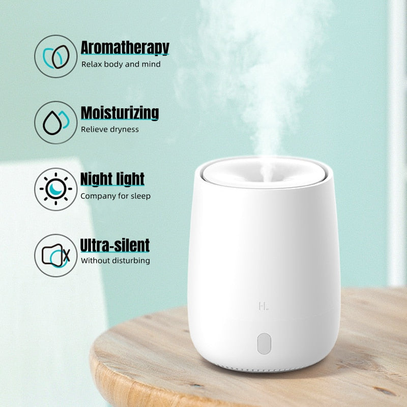 Portable USB Aromatherapy Diffuser Humidifier Air Dampener Aroma Machine Essential Oil Ultrasonic Mist Maker LED Night Light