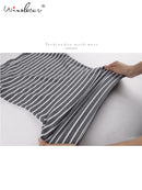 Fast Ship Basic Striped T-shirt Women Big Size S-5XL Multi Colors Casual Cotton Stretchy Long Sleeve Tops Tees Spring Autumn