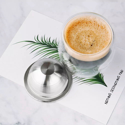 ICafilas Stainless Steel Reusable Vertuo Coffee Capsule (G1) For Nespresso Vertuoline Coffee Machine