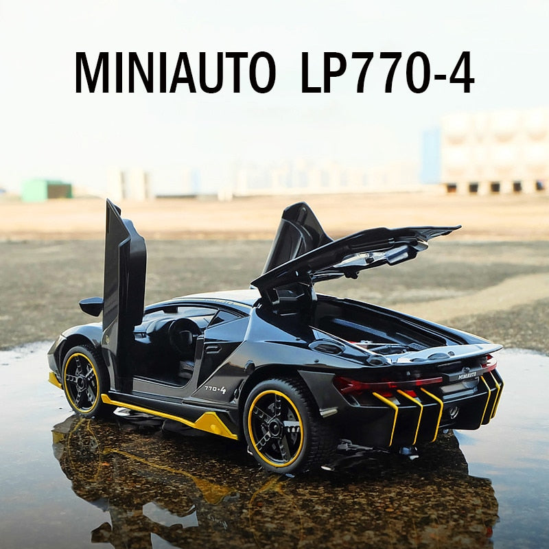 LP770 LP750 1:32 Lambos Auto Legierung Sportwagen Modell Diecast Sound Super Racing Lifting Tail Hot Car Wheel für Kindergeschenke