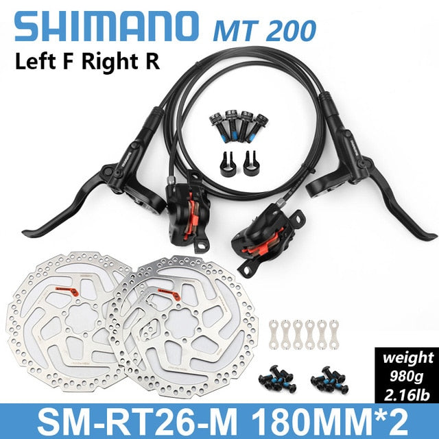 Shimano BR BL MT200 freno de bicicleta MTB freno de disco hidráulico 750/800/1350/1450/1500mm frenos de abrazadera de montaña actualizado MT315