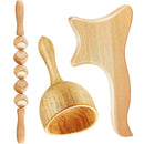 Wood Therapy Massage Tool Lymphatic Drainage Massager Anti Cellulite Fascia Massage Roller for Full Body Muscle Pain Relief