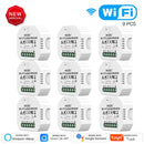 WiFi Mini Smart Curtain Switch Module Roller Blinds Shutter Motor Smart Life Tuya APP Remote Control Work with Alexa Google Home