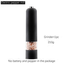 Automatic Salt Pepper Grinder Set Electric Plastic Ceramic Burr Mill For Herb Pepper Spice Adjustable Kitchen Grinding Gadgets