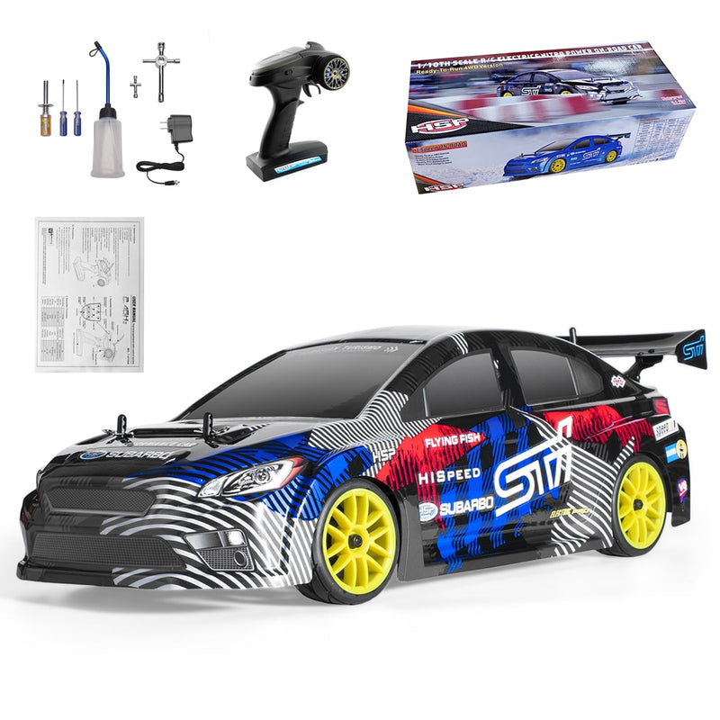 HSP On Road Racing Drift RC Car 1:10 Scale 4wd Two Speed ​​Nitro Gas Power Control remoto Car High Speed ​​Hobby Toys