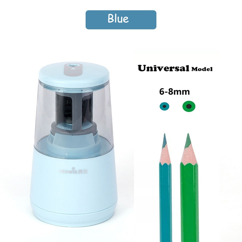 Tenwin Automatic Electric Pencil Sharpener For Colored Pencils Sharpen Mechanical Office School Supplies Stationery Free Ship