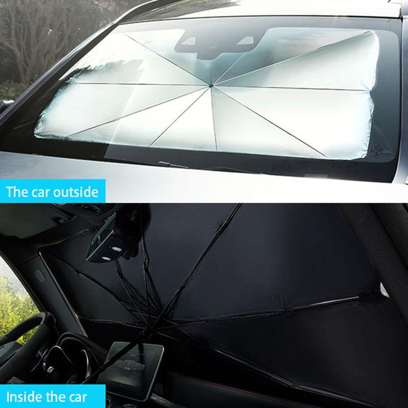 Parasol para interior de coche, cubierta para parabrisas de coche, protección UV, parasol, ventana delantera, protección Interior, paraguas plegable