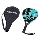 2021 New Professional Carbon Fiber Padel Tennis Racket Soft Face Paddle Tennis Racquet with Bag Cover