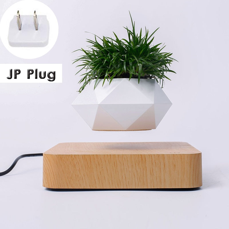 Hot Sale Levitating Air Bonsai Pot Rotation Planters Magnetic Levitation Suspension Flower Floating Pot Potted Plant Desk Decor