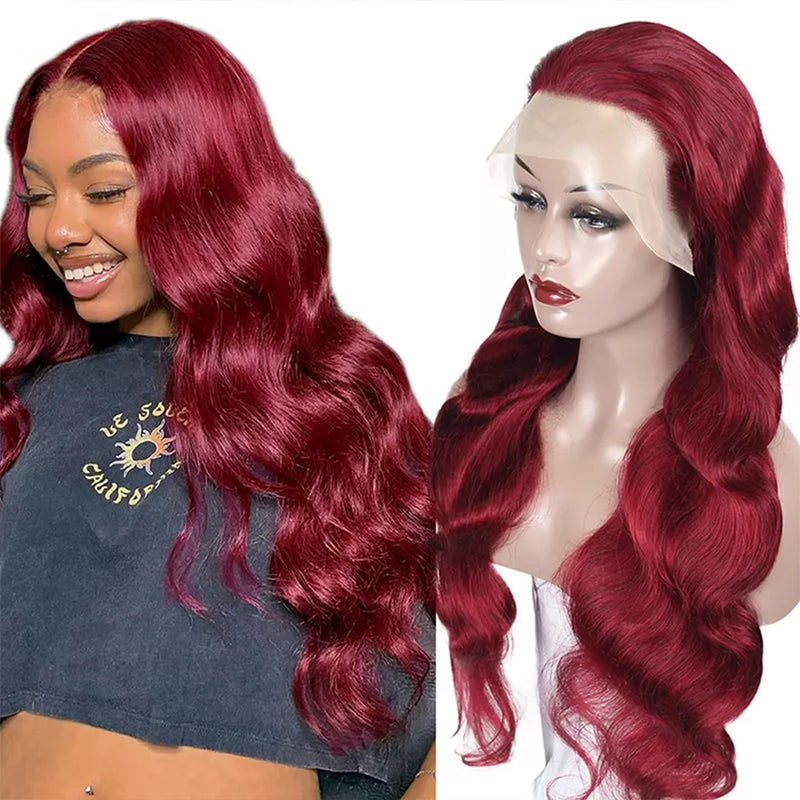 SPARK Ombre Highlight Body Wave 4x4 Lace Closure Wig 30 32Inch 180%Density Brazilian Wavy 13x4Lace Frontal Human Hair Wigs Remy