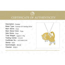 Lotus Fun Real 925 Sterling Silver Handmade Fine Jewelry Lovely Scared Cat Design Pendant without Necklace For Women Cute Gift