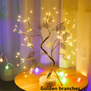 LED Copper Wire Night Light Tree Fairy Lights Home Decoration Night Lamp For Bedroom Bedside Table Lamp USB And Battery Operated