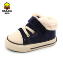 Baby Winter Shoes Girls 1-3 Years Old Warm Fur Boys Shoes Plus Velvet Girls Toddler Boots 2022 Winter Children&