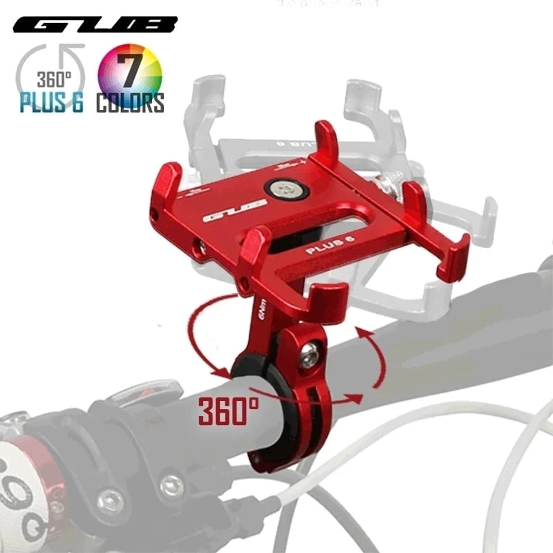 GUB New Free Rotation Bicycle Phone Holder Plus6/Pro2 Cycling Phone Support Handlebar Accessories for Smartphone Bracket