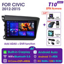 Vtopek 9" 4G Carplay DSP 2din Android 11.0 Car Radio Multimidia Video Player Navigation GPS For HONDA CIVIC 2012-2015 Head Unit