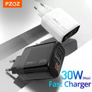 PZOZ USB Typ C Ladegerät 30W Schnellladung QC 3.0 PD 20W Quick Charge LED-Anzeige für iPhone 14 13 12 Pro Max Plus Samsung Xiaomi