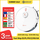 Robot aspirador de navegación láser NEATSVOR X600pro 6000pa, pared Virtual de aplicación, limpieza de punto de interrupción, área de limpieza de dibujo, lavado de trapeador