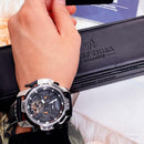 Reef Tiger/RT Sport Watch Complicated Dial with Year Month Perpetual Calendar Big Steel Case Watches RGA3532