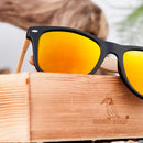BOBO BIRD Quadratische Vintage-Sonnenbrille für Herren Damen Holz Sonnenbrille 2022 Retro Polarisierte Brille lunette de soleil femme