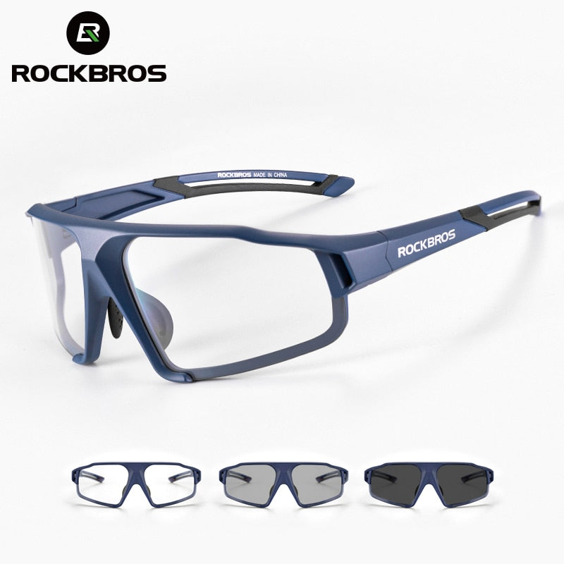 ROCKBROS Photochromic Cycling Glasses Bike Bicycle Glasses Sports Men&