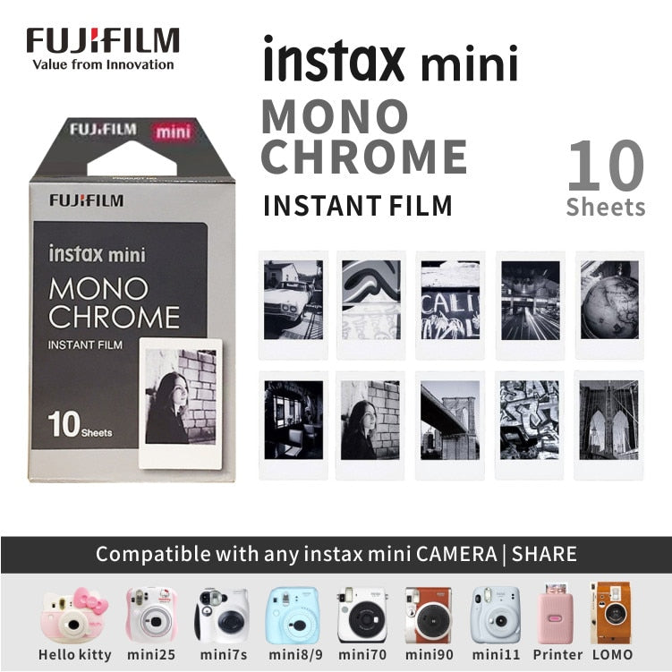 Origin Fujifilm Instax Mini Film 10-100 Sheets Photo Paper for Fuji Instant Film Cameras Instax Mini 11 8 9 90 Link Liplay EVO