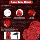 Gifts for Mom Rose Bear 25Cm/40Cm Artificial Flowers Rose Teddy Bear Wedding Anniversary Birthday Gifts for Her Girlfriend Women
