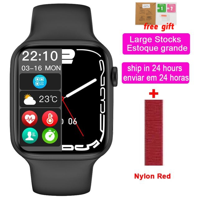 Original W27 Pro Smart Watch Series 7 Voice Assistant 44mm Split Screen 44mm 1.75&quot; 320*385 Pixel Bluetooth Call Siri Smartwatch