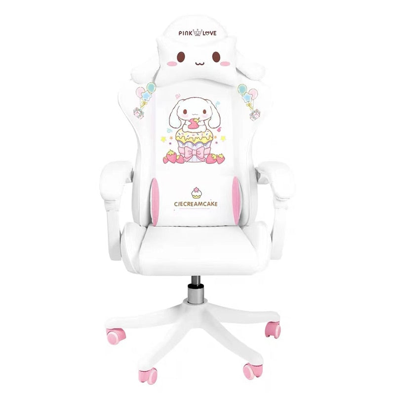 Pink Magic Gaming Chair Girl Game Competitive Rotating Chair Home Liftable Computer Chair Fashion Comfortable Anchor Live Chair