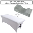 Almohada de pestañas para el cuello, almohada de espuma viscoelástica, 1 Uds., funda de cama para extensión de pestañas, lámina elástica para injerto de pestañas, herramienta de maquillaje para salón