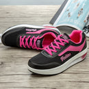 Women Vulcanized Shoes Platform Low-top Shake Shoes Mesh Heightening Casual Sneakers Light Concise Loafers Non-slip Soft Bottom